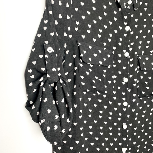 Button Up Collar Shirt Blouse - Picture 7 of 9